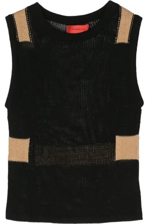 ECKHAUS LATTA Mouwloze top met colourblocking