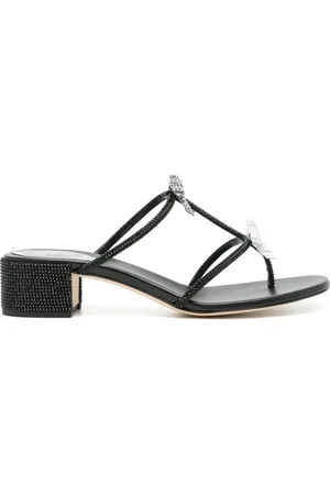 RENE CAOVILLA Caterina 40 mm leren sandalen