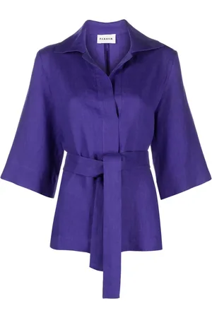 P.A.R.O.S.H. Linnen blouse met ceintuur