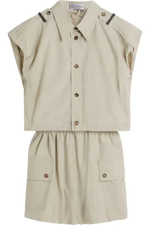 Brunello Cucinelli Gelaagde jurk