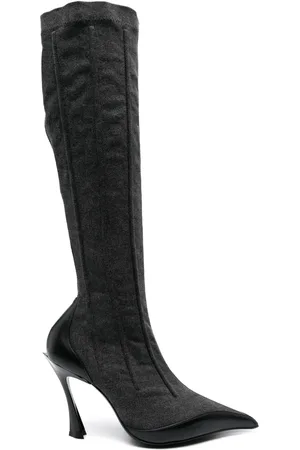 MUGLER 105 mm tweekleurige laarzen