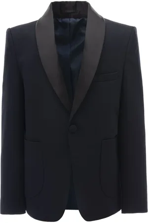 M. Moustache Blazer met enkele rij knopen en sjaalrevers