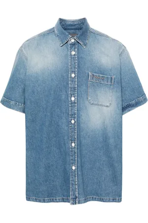 Givenchy Denim overhemd met klassieke kraag