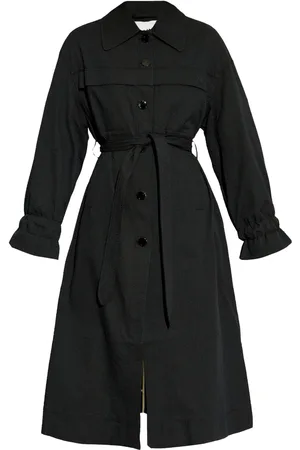 Ganni Trenchcoat met enkele rij knopen
