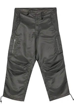 Random Identities Broek met gesmockt detail en trekkoord