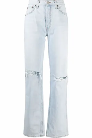 RE/DONE Gerafelde jeans