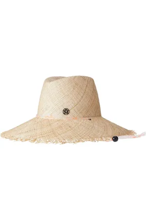 Le Mont St Michel Raffia fedora hoed