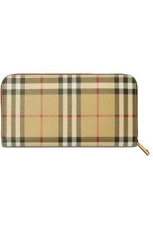 Burberry Geruit portemonnee met rits