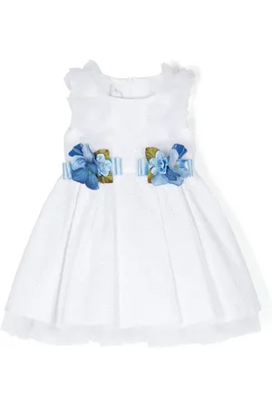 COLORICHIARI Jurk met broderie anglaise