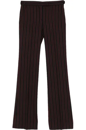 Alexander McQueen Low waist broek met krijtstreep
