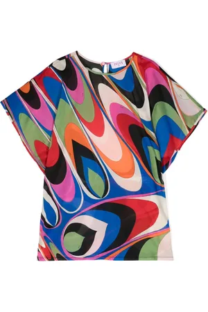PUCCI Junior Katoenen jurk met print