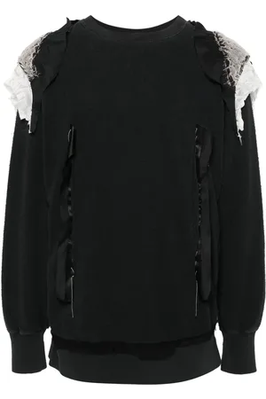 Maison Margiela Badstof sweater met patchwork