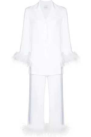 Sleeper Pyjama met veren afwerking