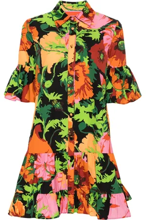 La DoubleJ Choux blousejurk met bloemenprint