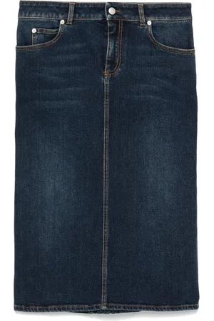 Alexander McQueen Denim kokerrok