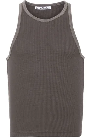 Acne Studios Katoenen tanktop met wafel