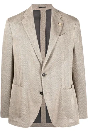 LARDINI Blazer met enkele rij knopen