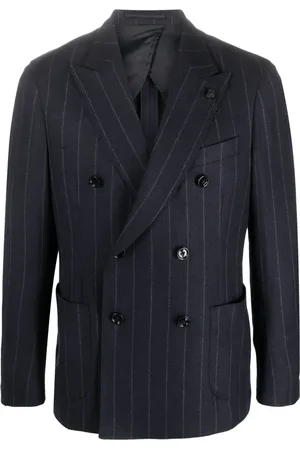 LARDINI Blazer met krijtstreep