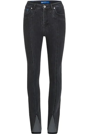 Karl Lagerfeld High waist skinny jeans met split