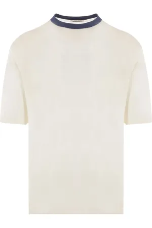 Auralee Poloshirt met contrasterende kraag
