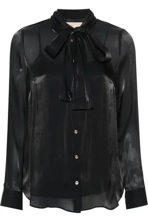 Michael Kors Gekreukte blouse met strik