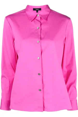 THEORY Blouse met klassieke kraag