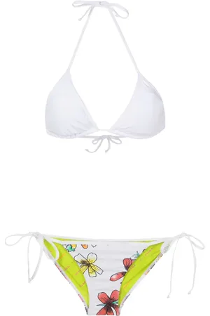 AMIR SLAMA Bikini met bloemenprint