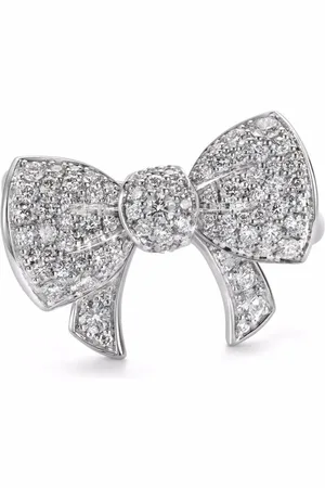 David Morris 18kt witgouden ring met diamant
