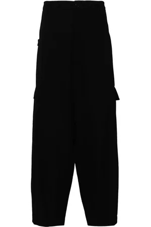 YOHJI YAMAMOTO Wollen broek met wijde pijpen