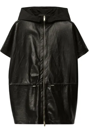 Fabiana Filippi Geplooide leren cape
