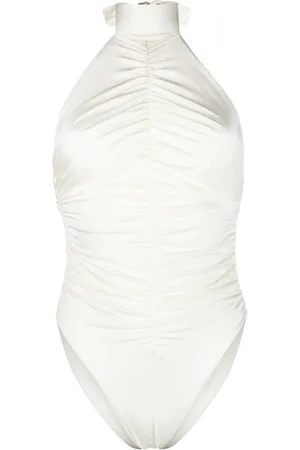 Noire Swimwear Badpak met halternek en ruches