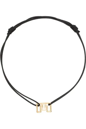 Aliita 9kt geelgouden Letra E armband met amethist