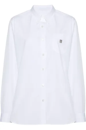 Givenchy Blouse met logoplakkaat