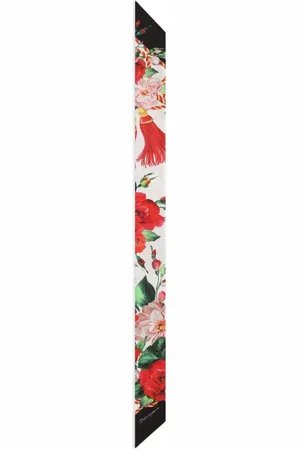 Dolce & Gabbana Haarsjaal met roosprint
