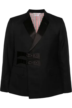 Thom Browne Wollen blazer met gekerfde revers