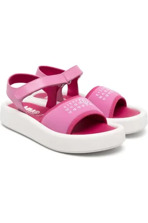 Maison Margiela Sandalen met klittenband en getallenprint