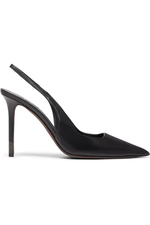 Brunello Cucinelli Leren slingback pumps met monili detail