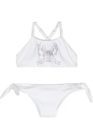 Chiara Ferragni Bikini verfraaid met logo