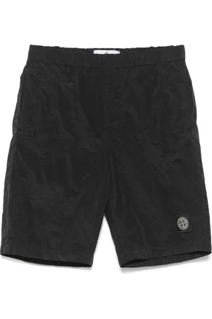 Stone Island Shorts met gekreukte afwerking