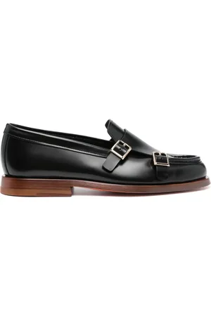 santoni Leren loafers
