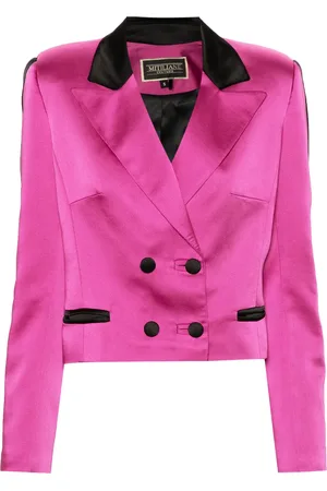 MITILIANE COUTURE Blazer met satijnen afwerking