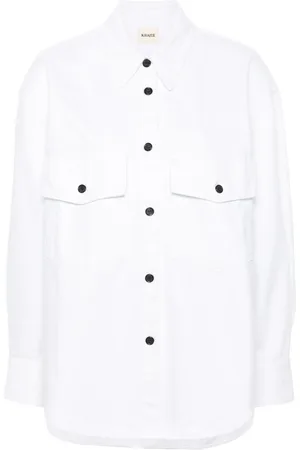 Khaite The Mahmet denim blouse