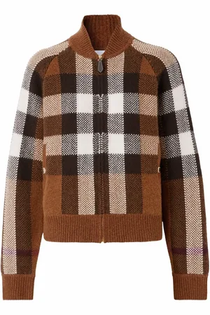 Burberry Bomberjack met intarsia ruit
