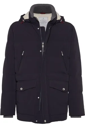 Brunello Cucinelli Gevoerd jack met capuchon