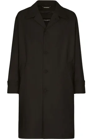 Dolce & Gabbana Trenchcoat met enkele rij knopen en logo label