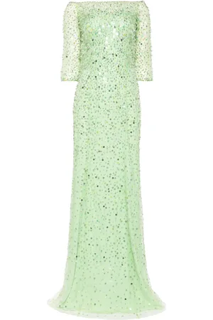 Jenny Packham Lantana avondjurk verfraaid met pailletten