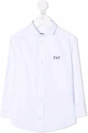 FAY Shirt met geborduurd logo