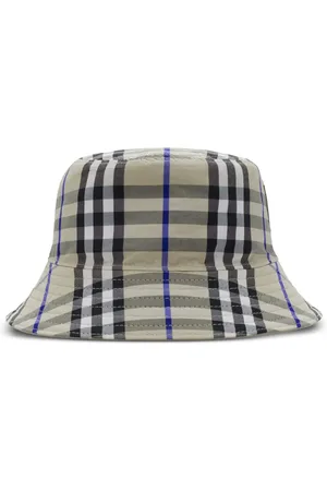 Burberry Geruite omkeerbare vissershoed