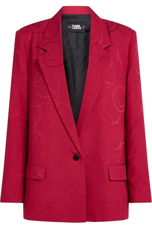 Karl Lagerfeld Blazer met enkele rij knopen