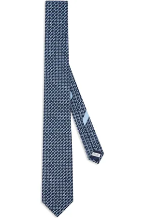 Salvatore Ferragamo Zijden stropdas met Gancini